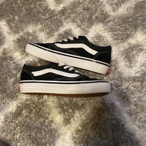 Vans Kids' Preschool Canvas Old Skool Shoes - Picture 2 of 9